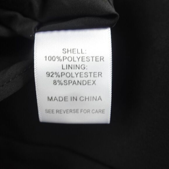 Lucy Paris Womens Mareena Feather Trim Black Dress Small - Picture 11 of 11